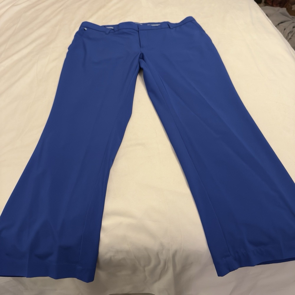 J.‎ Lindeberg Ellott Golf Pants Mens Size 40x32 Blue Performance Stretch Casual - Picture 3 of 9